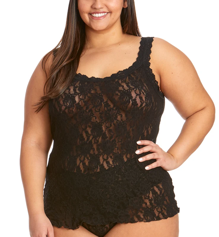 Hanky Panky Signature Lace Unlined Camisole PLUS (1390LX) - Black 1X