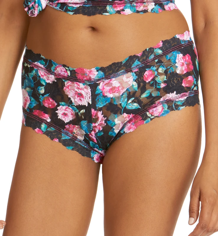 Hanky Panky Signature Lace Printed Boyshort (PR4812P) - Damascus Rose Small