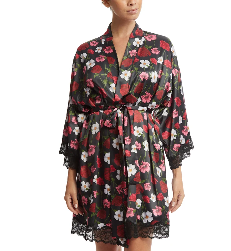 Hanky Panky So Luxe Satin Robe (1SR114) - Am I Dreaming XS/S