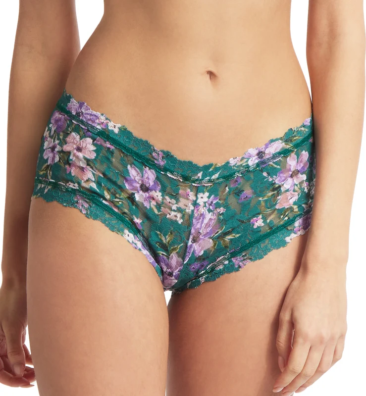 Hanky Panky Signature Lace Printed Boyshort (PR4812P) - Flowers In Your Hair XS