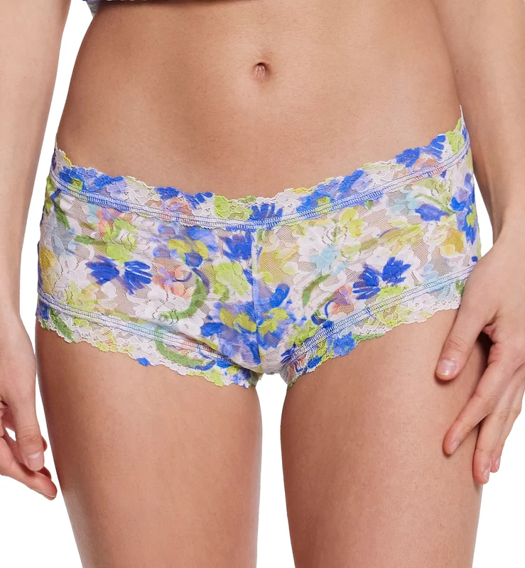 Hanky Panky Signature Lace Printed Boyshort (PR4812P) - Brush Strokes Medium