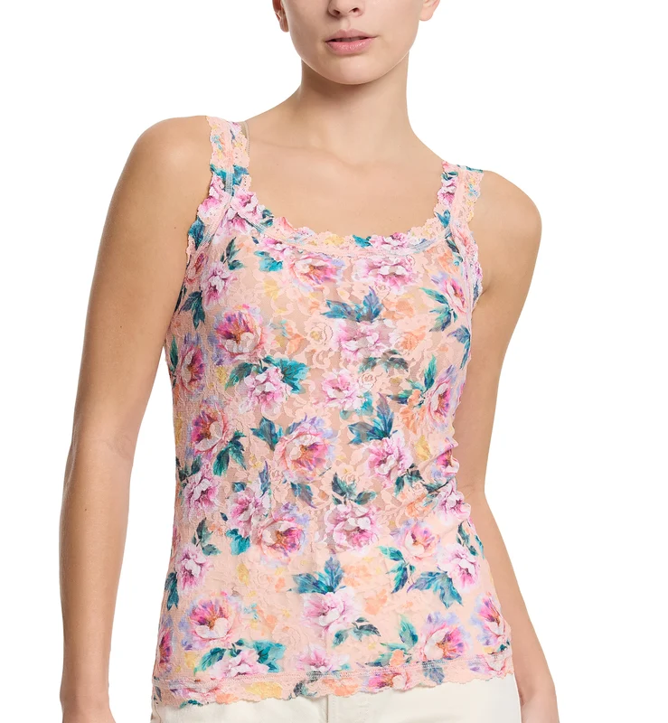 Hanky Panky Signature Lace Printed Unlined Camisole (PR1390L) - Buy Myself Flowers Small