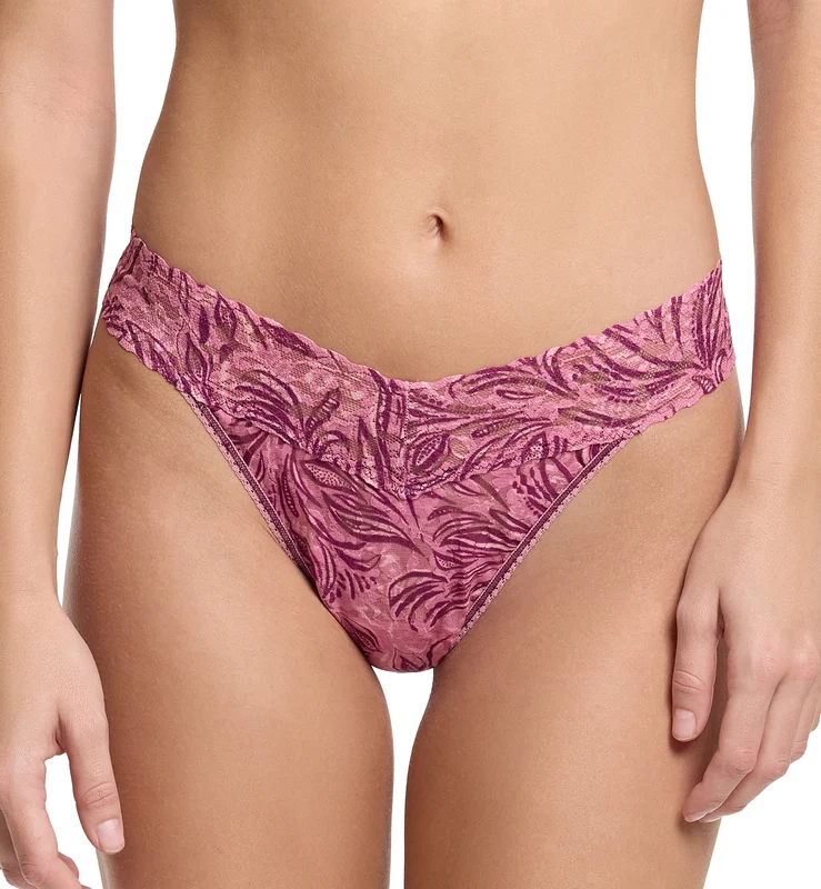 Hanky Panky Signature Lace Printed Original Rise Thong (PR4811P) - In The Jungle One Size