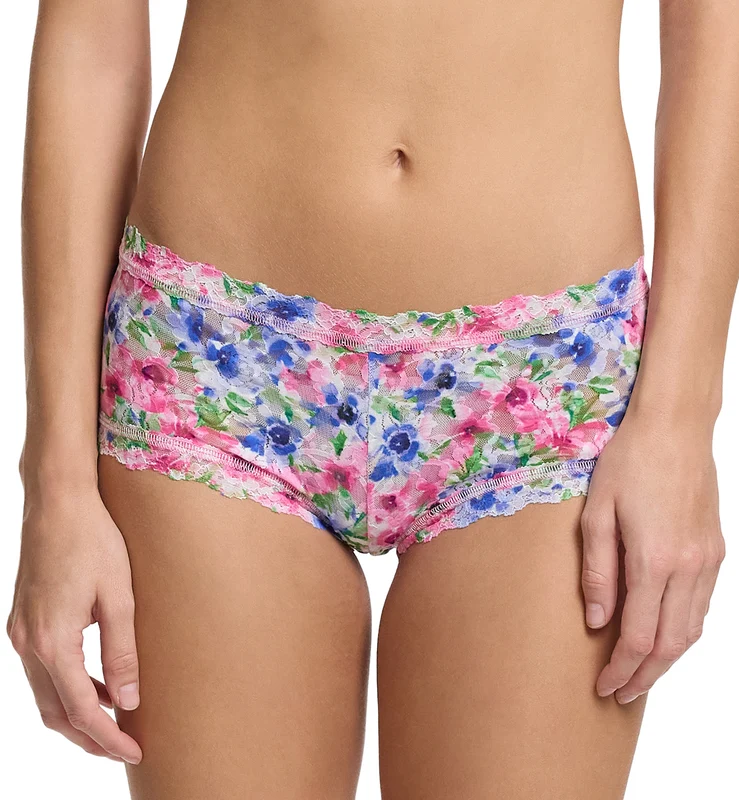 Hanky Panky Signature Lace Printed Boyshort (PR4812P) - Paint And Pour XS