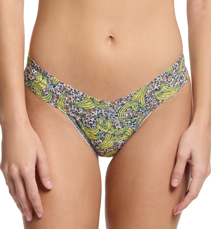 Hanky Panky Signature Lace Printed Low Rise Thong (PR4911P) - Pick Me One Size