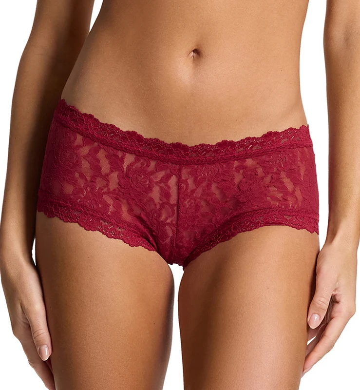 Hanky Panky Signature Lace Boyshort (4812P) - Wild Berries Large