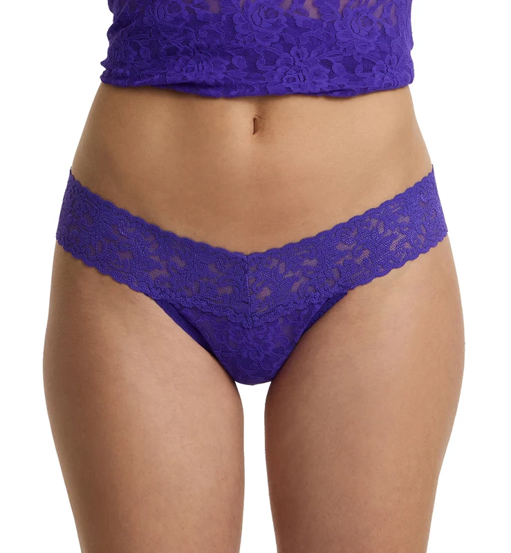 Hanky Panky Signature Lace Low Rise Thong (4911P) - Verbena One Size