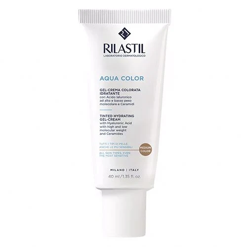 Rilastil Aqua Color Gel-Crema Colorante Idratante Medium 40 ml