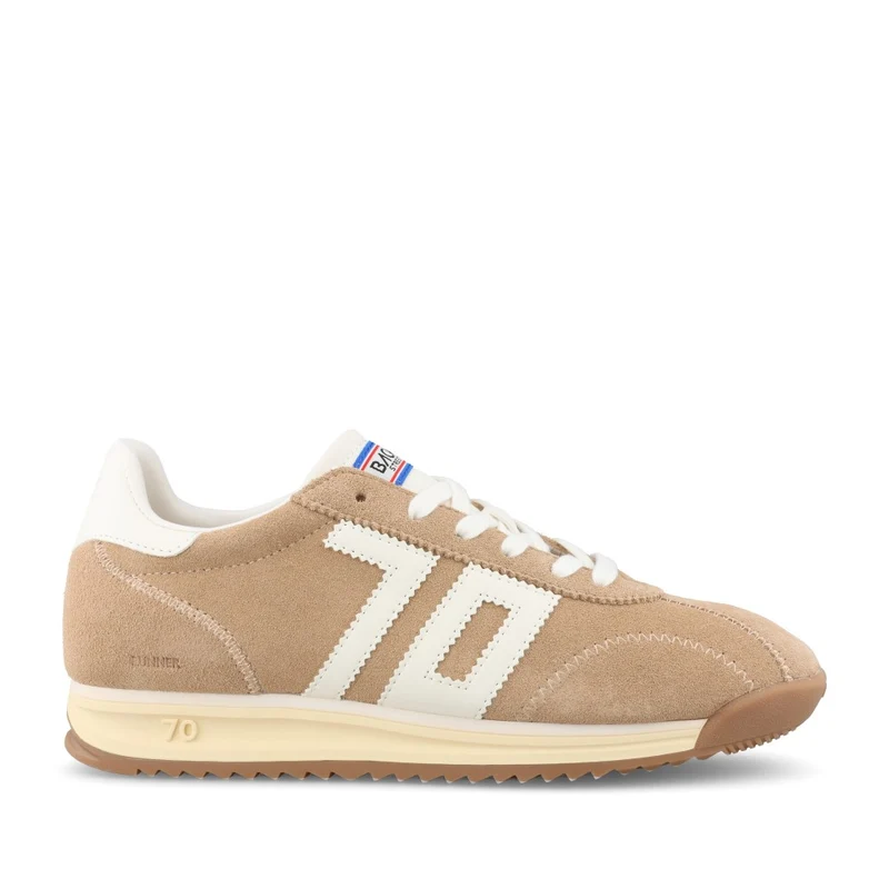 Ladies Runner L26 Laced Trainer In Tan 38 / TAN
