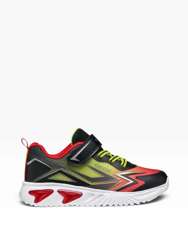 GEOX Assister Sneaker Con Strappo Bambino - J66DZB02A9J Black/Red 32
