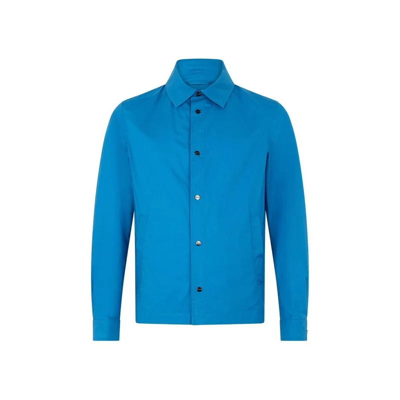Herno Blue Cotton Full-Length Jacket IT54 | XL