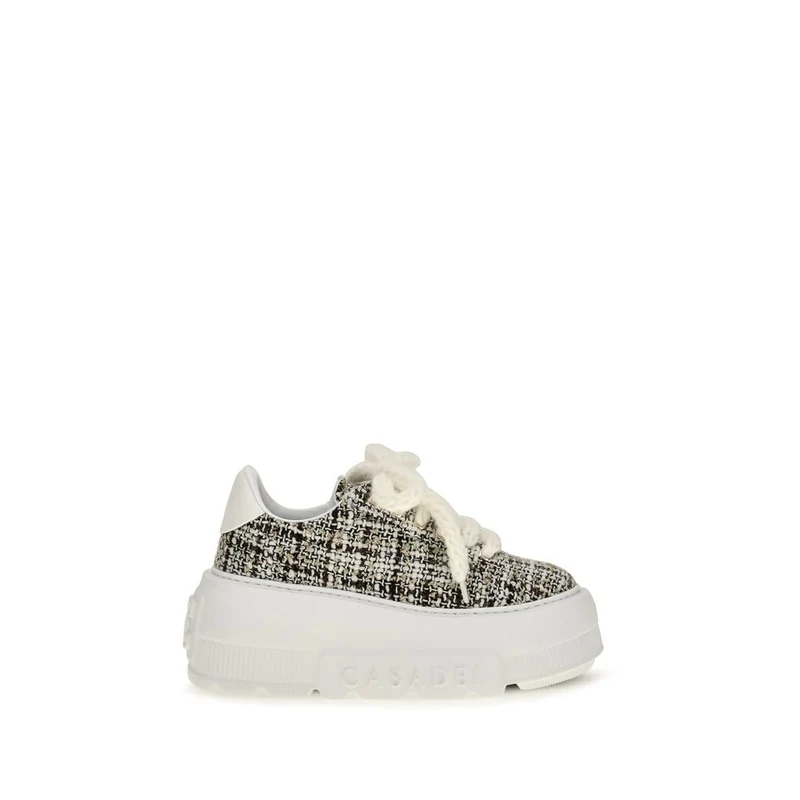 Casadei Multicolor Fabric Platform Sneakers EU37.5/US7.5