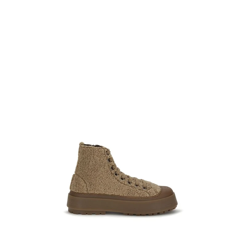 Casadei Brown Polyester Athletic Sneakers EU37.5/US7.5