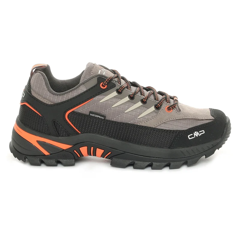 Scarpa da Trekking Uomo CMP Rigel 2.0 Low WP Grigio Arancione 41