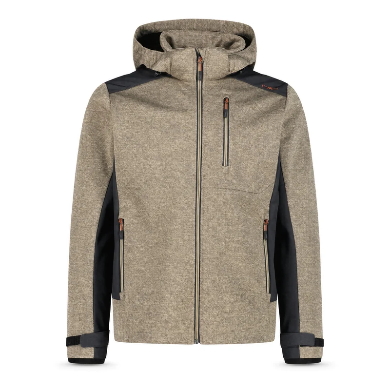 Giacca Uomo CMP Cappuccio Staccabile Marrone 48