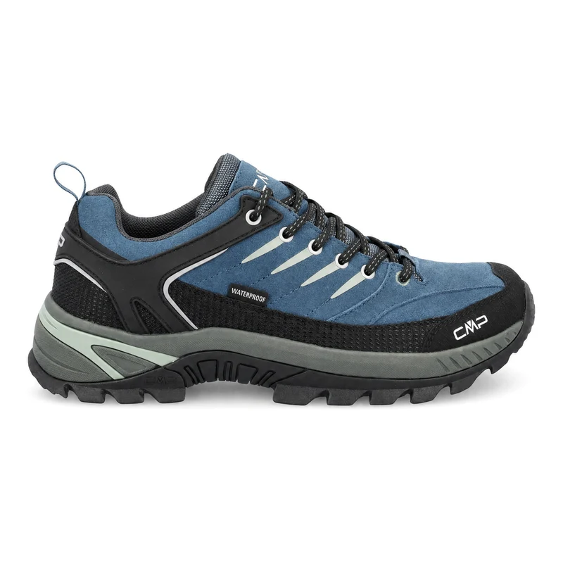 Scarpa da Trekking Uomo CMP Rigel 2.0 Low Waterproof Blu Verde 47