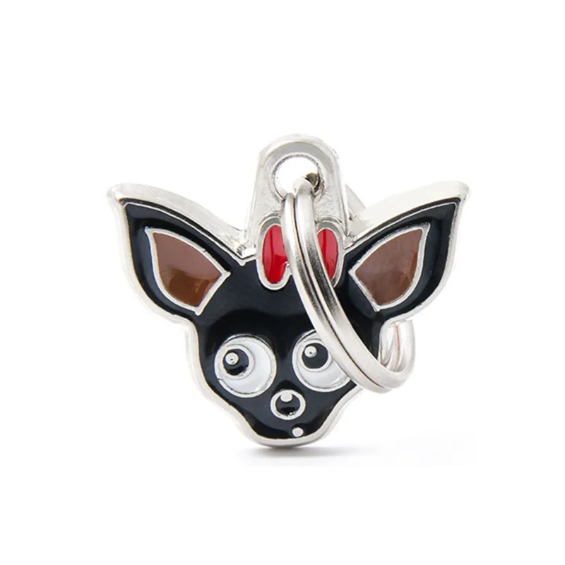CHAPITA IDENTIIFICATORIA FRIEND BLACK CHIHUAHUA
