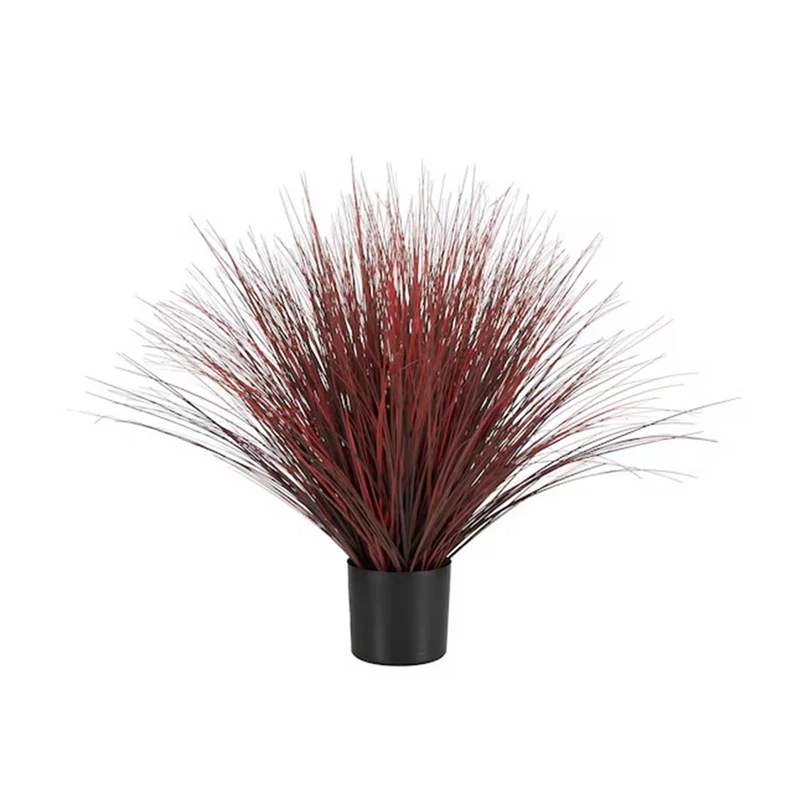 Pianta artificiale in plastica con vaso, decorazione per interno da h 91 cm Rosso