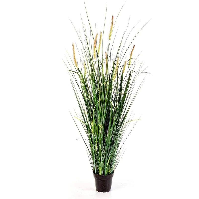 Pianta artificiale con vaso, colore verde, decorazione per interno 90 cm