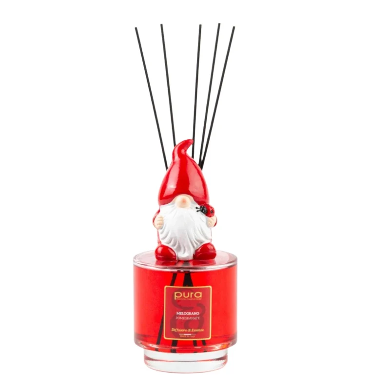Diffusore di essenza da 500 mL con bacchette in cotone, confezione regalo Albero di Natale