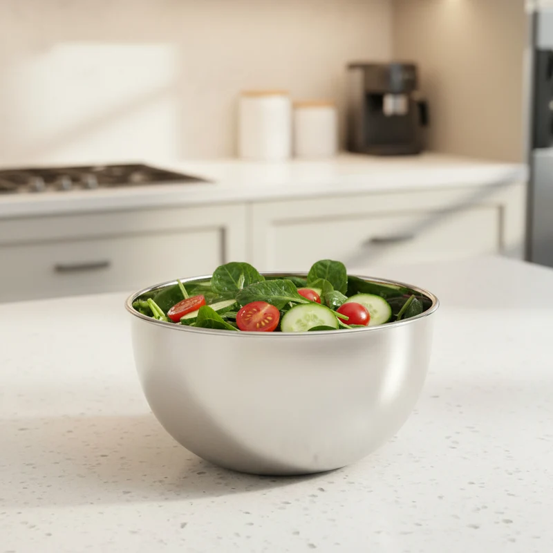 Ciotola scodella da cucina moderna in acciaio inox Ø 12.5 cm