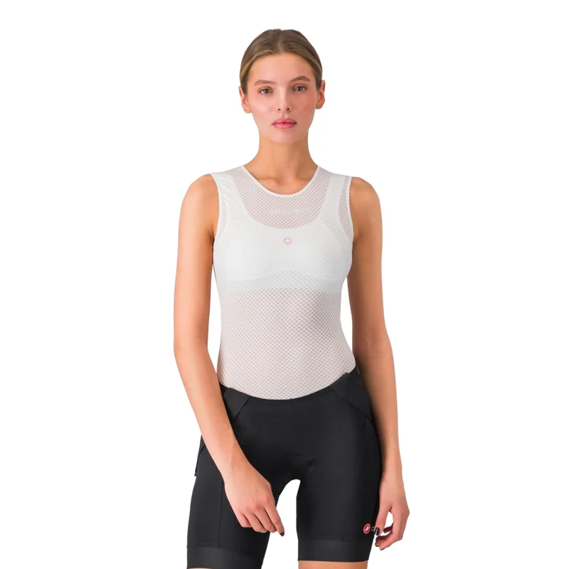 Castelli Pro Mesh 2.0 Womens Sleeveless Shirt White / M