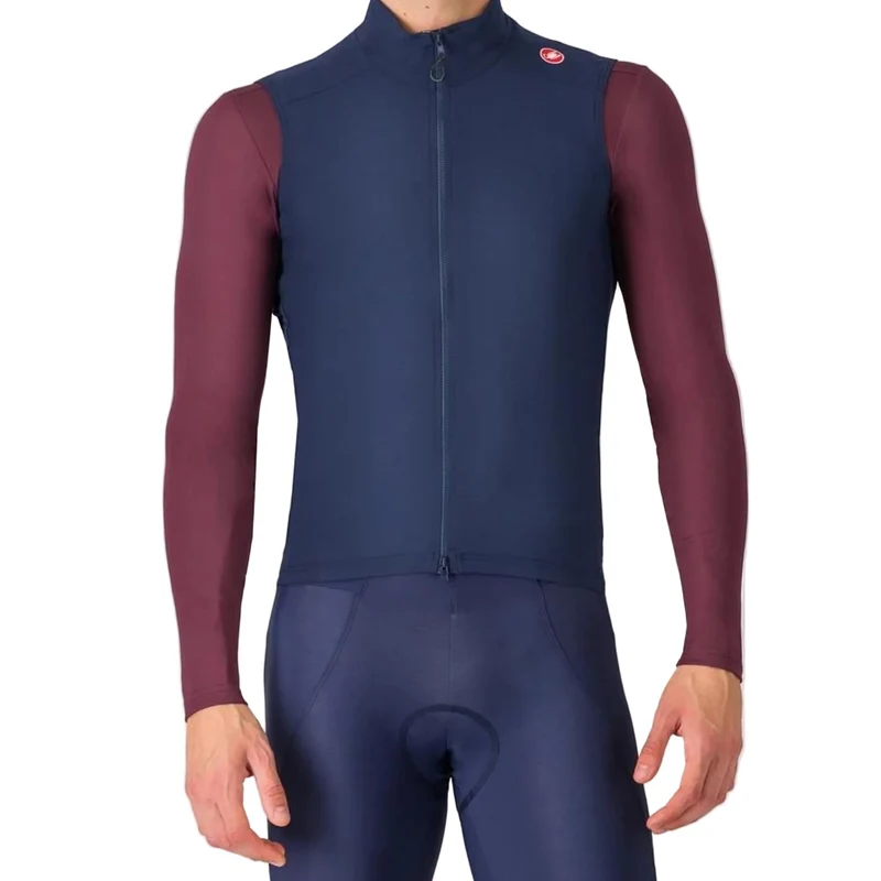 Castelli Men's Espresso Vest Belgian Blue 3XL