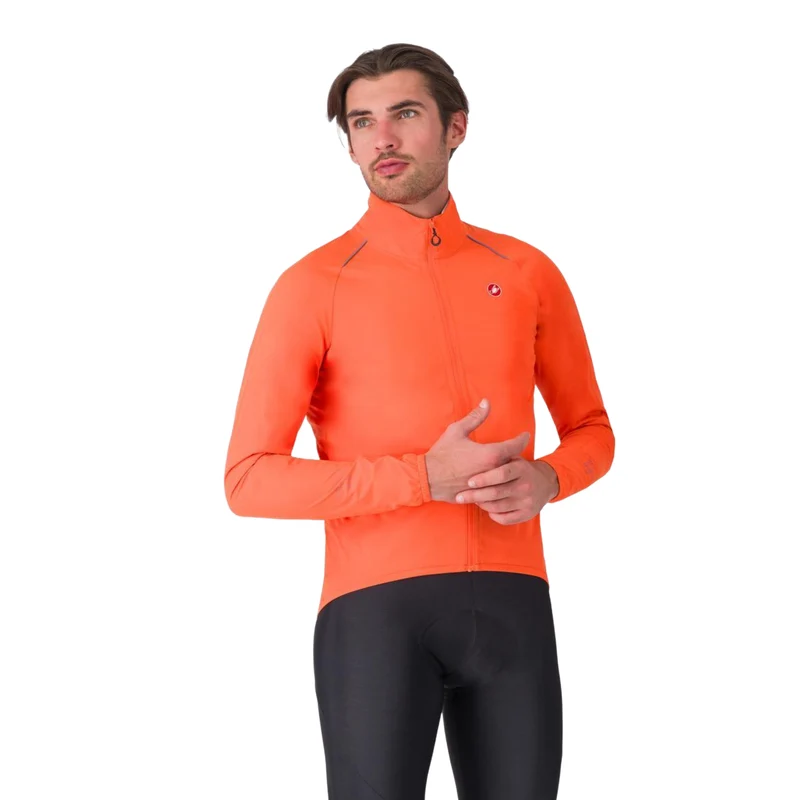 Castelli Emergency 3 Mens Rain Jacket Brilliant Orange / L