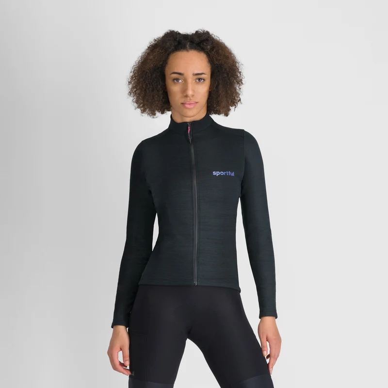 Maglia SPORTFUL SUPERGIARA WOOL da donna a maniche lunghe nera XL