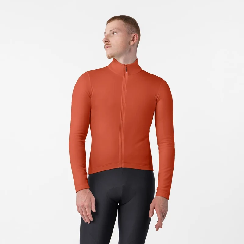 Maglia CASTELLI COMPETIZIONE THERMAL Maniche Lunghe Paprika XXL