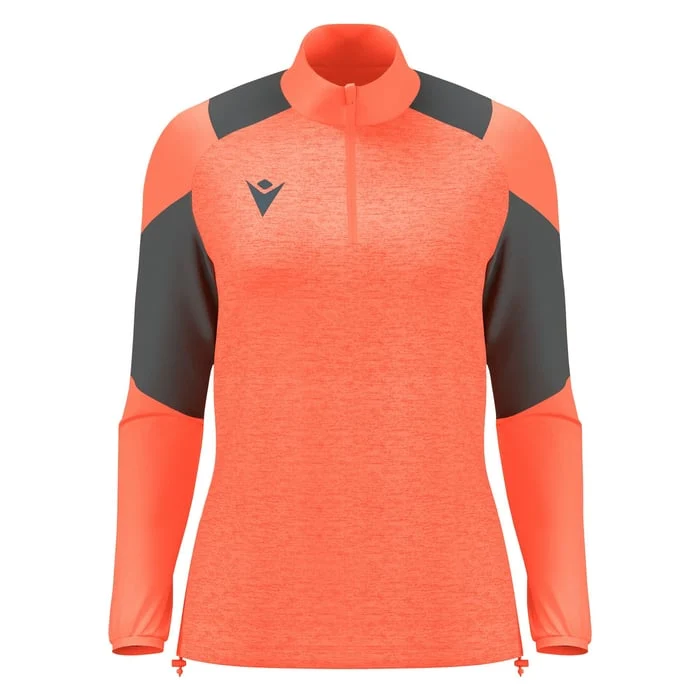Macron Chantico Women's 1/4 Zip Top Neon Coral / XS