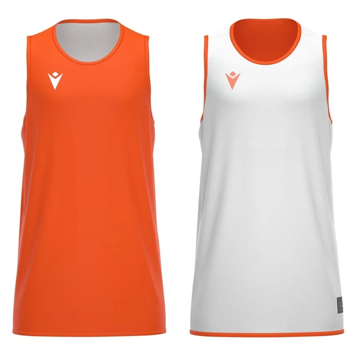 Macron X500 Reversible Basketball Shirt Orange / XXL