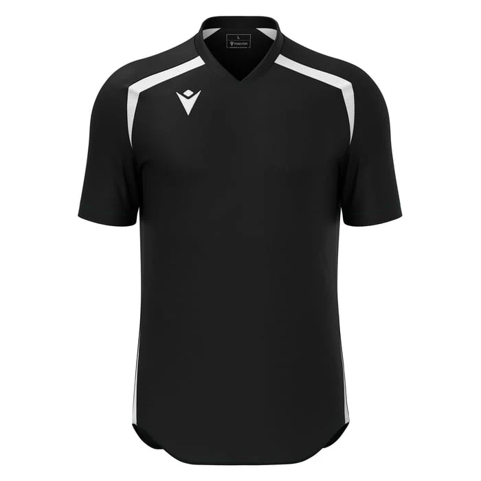 Macron Wyrm Short Sleeve Shirt Black/White / 3XS