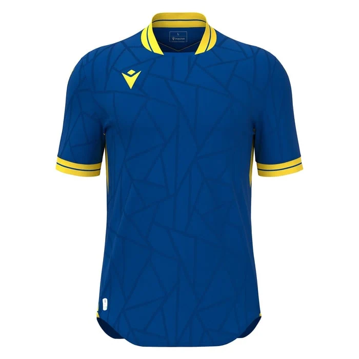 Macron Cerberus Eco Short Sleeve Shirt Royal Blue/Yellow / XXL