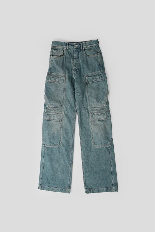 PANTALON CARGO DOUBLE WASHED INDIGO 29