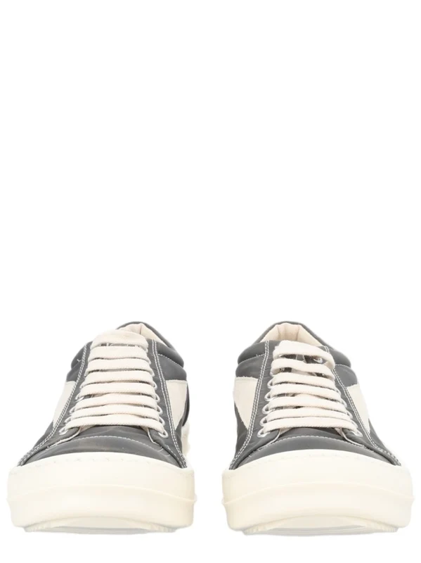 Drkshdw By Rick Owens Charcoal Low-Top Contrast Lace Nylon Sneakers IT 37.5
