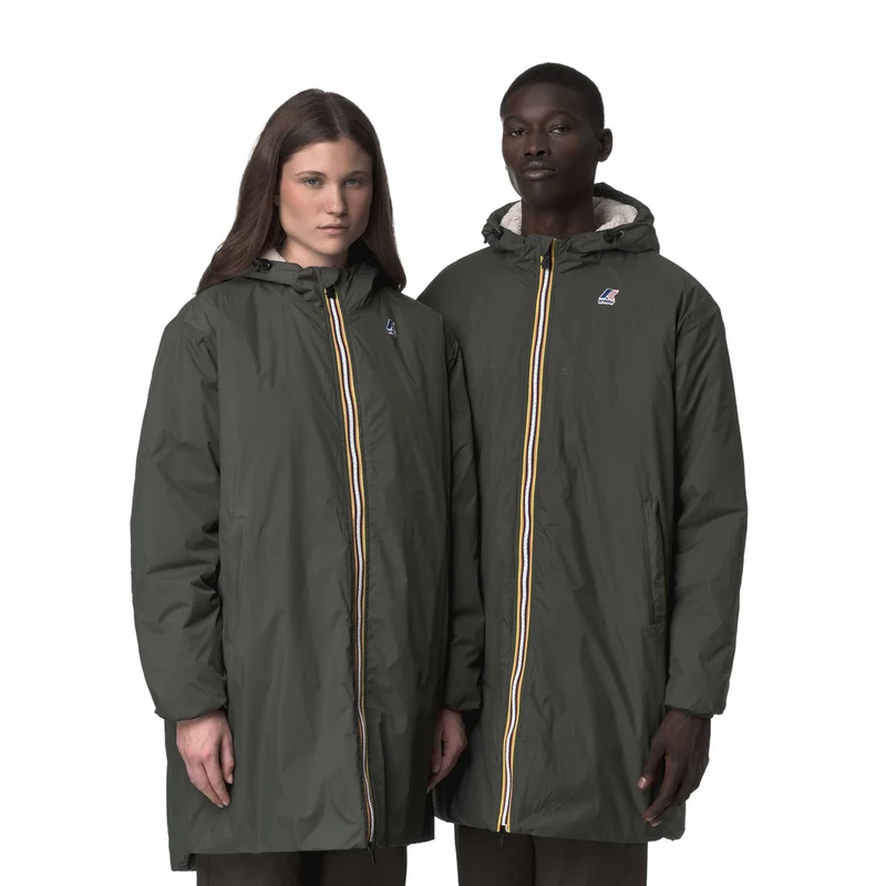 Giacca K-Way Le Vrai 4.0 Eiffel East Orsetto Verde XL