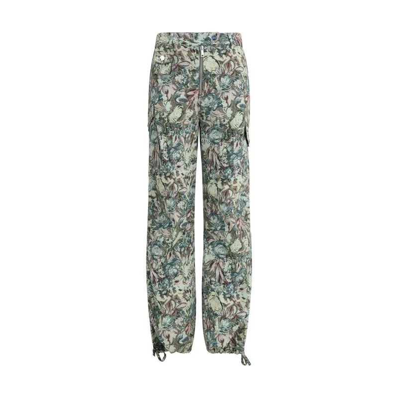 Ganni Multicolor Cotton Casual Pants IT38 | S