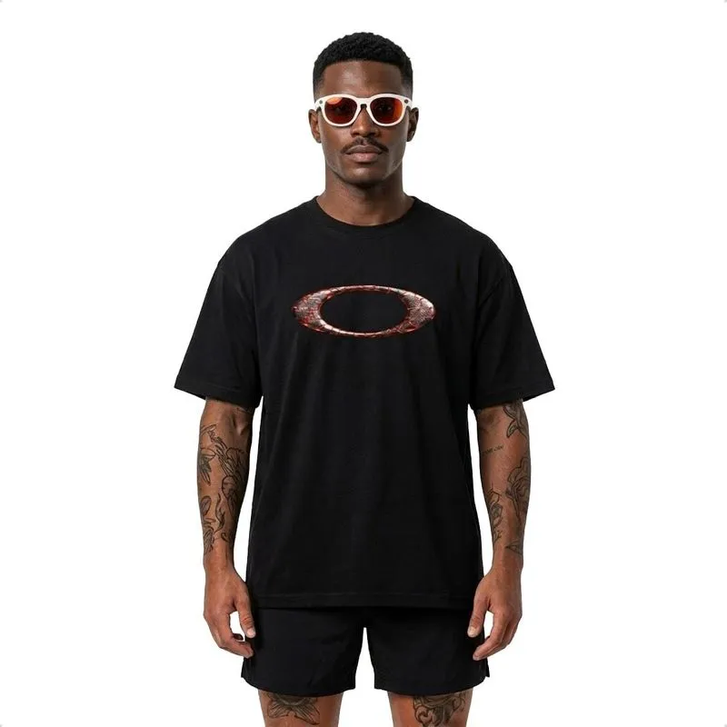 Camisa Oakley Masculina Ellipse Magma P / Preto