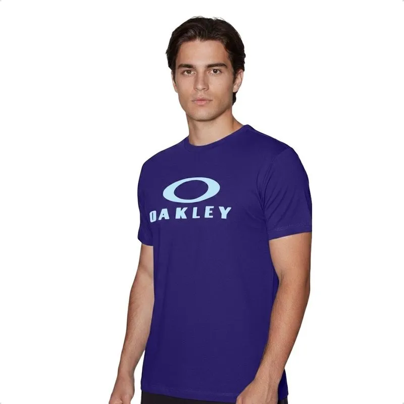 Camisa Oakley Masculina O-Bark Ss Tee G / Azul