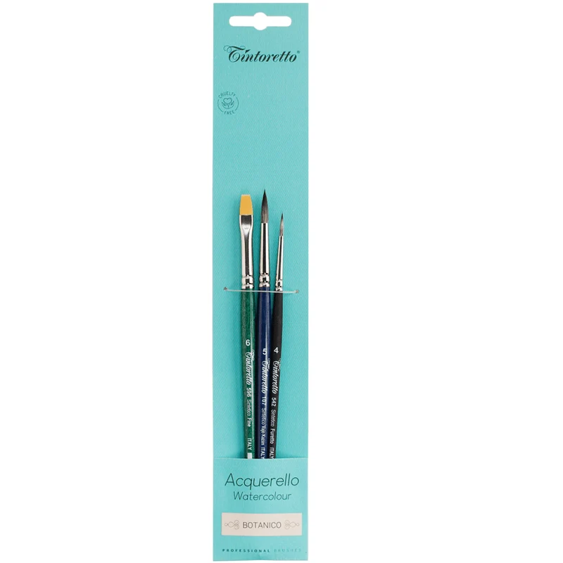 Conjunto Pincel Tintoretto Botanico