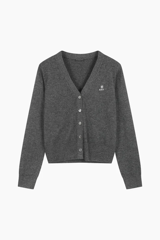 Cardigan con ricamo OS
