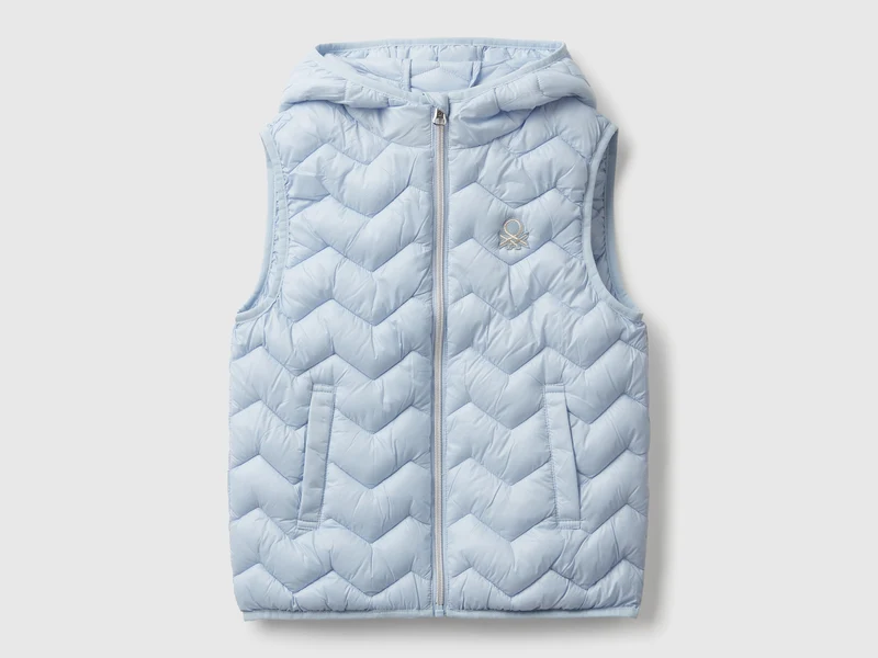 Gilet imbottito con cappuccio EL