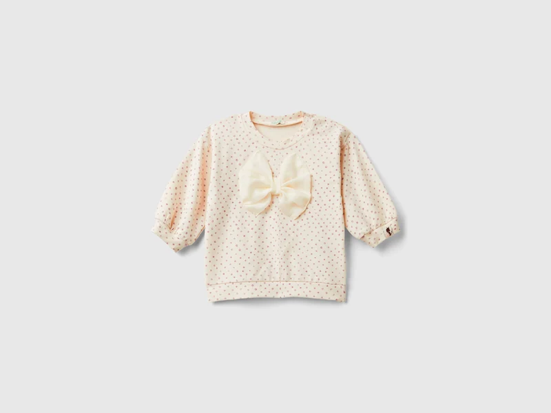T-shirt con fiocco in caldo cotone 82