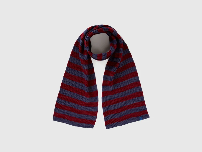 Sciarpa in maglia a righe M