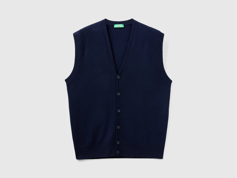 Gilet in pura lana Merino L