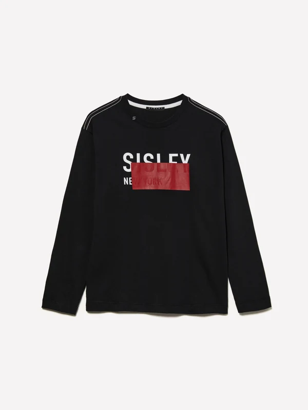 T-shirt con stampa a rilievo EL