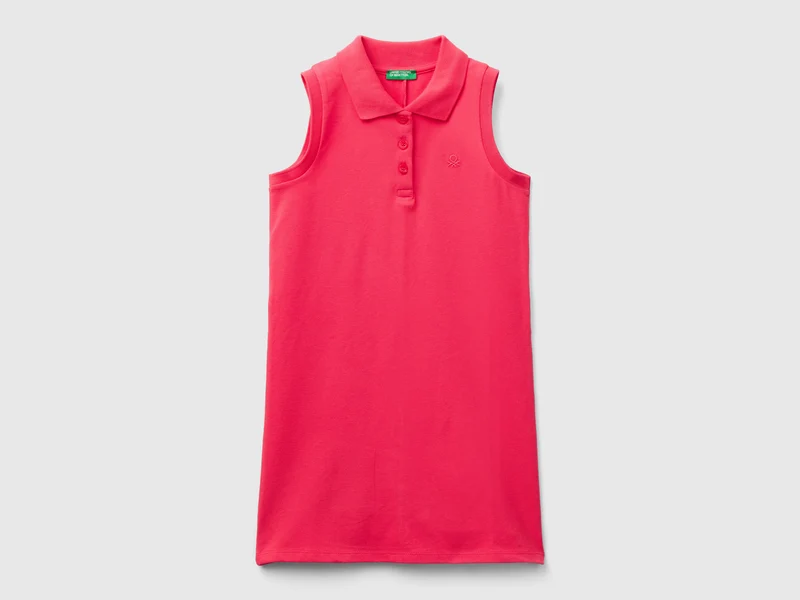 Vestito smanicato stile polo S