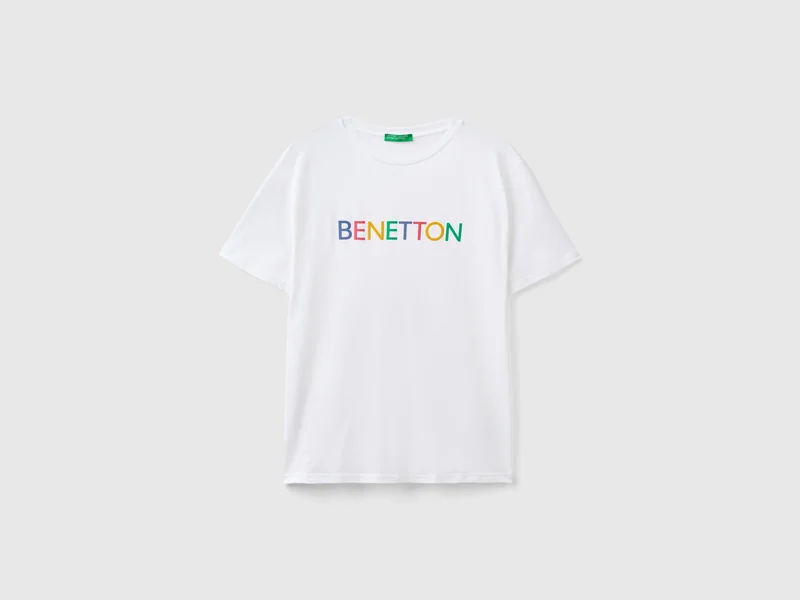 T-shirt in cotone bio con logo XL