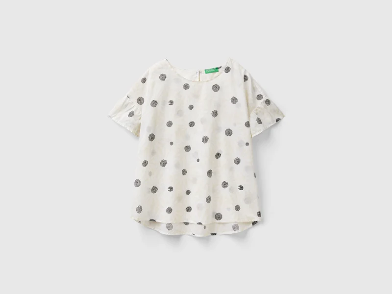 Blusa fantasia in cotone leggero L